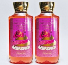 2 Bath  Body Works SWEET PETAL POUND CAKE Body Wash Shower Gel 10 oz