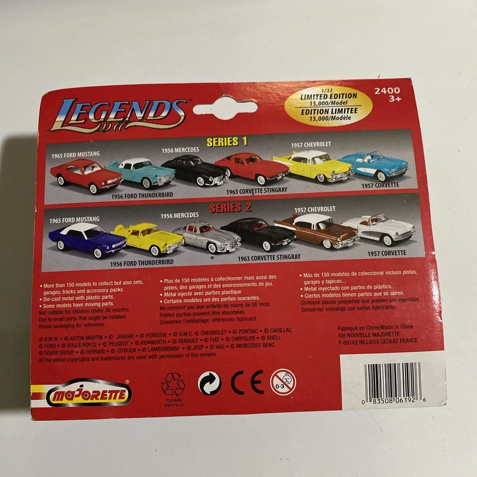 majorette legends chevy 57 bel air 1/32 Yellow - Image 3 of 3