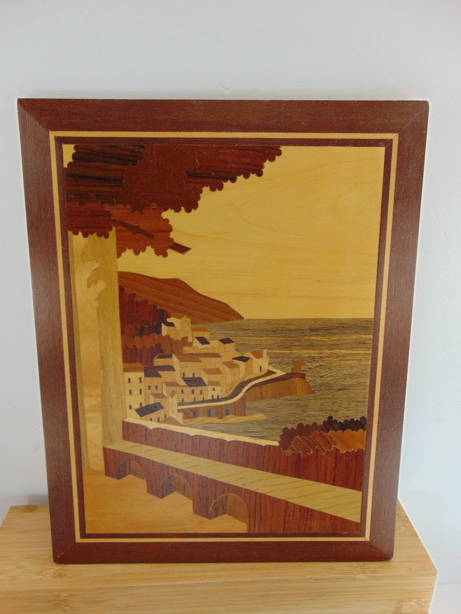 Inlaid Wood Landscape The Art Of Inlay The Ploughshare Institute