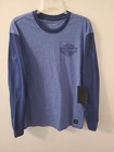 NWT Harley-Davidson Men's Bar and Shield Blue L/S Tee T-Shirt Medium 96079-23VM