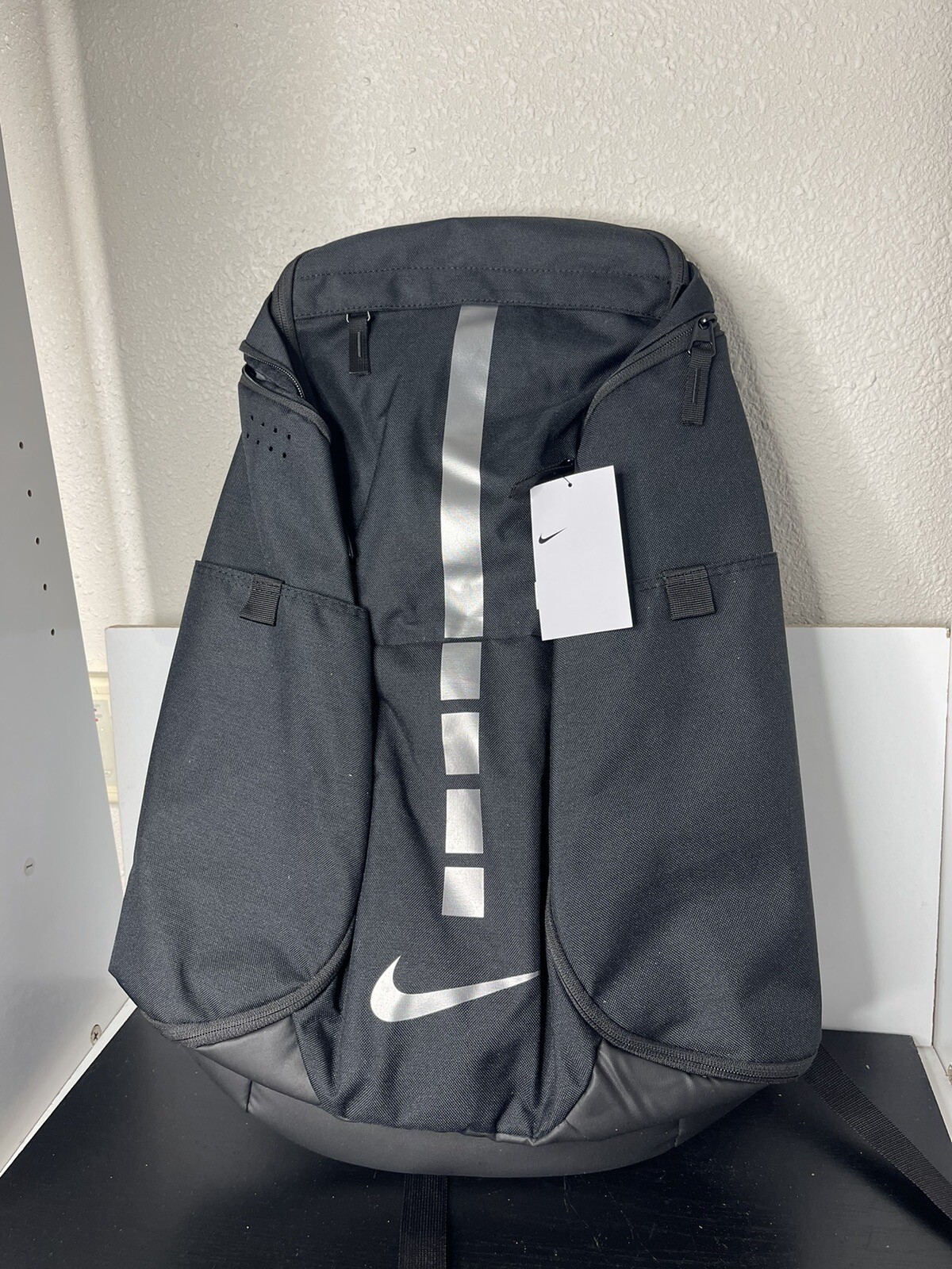 Nike Hoops Elite Pro Backpack Basketball Black Metallic Silver DA1922