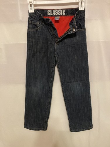 Gymboree Classic Boys Red Fleece Lined Jeans - Picture 3 of 17