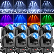 120W 18Prism Moving Head Stage Lighting LED Beam RGBW Gobo DMX DJ Disco Light