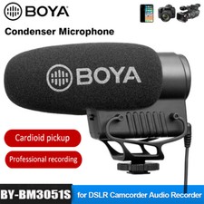 BOYA BY-BM3051S Stereo Mono Condenser Shotgun Microphone for DSLR Audio Recorder
