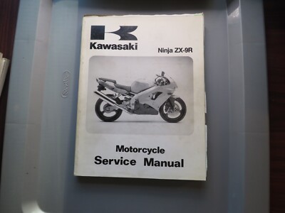 Kawasaki Ninja Zx9r OEM Service Manual Book 99924-1225-01 Bx13 for