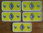 Lot of 5 ~ 1%ER MC Outlaw One Percenter Biker Motorcycle Club PATCH ~ YELLOW — photo 2