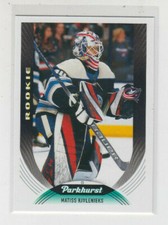 20/21 Parkhurst Columbus Blue Jackets Matiss Kivlenieks Rookie RC card #292