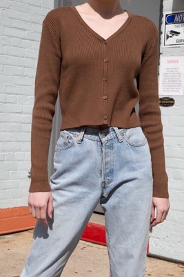 brandy button up sweater