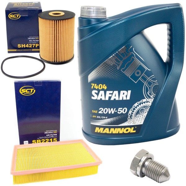 MotoröL Filter Set 20W50 5 Liter + ÖLablassschraube FüR VW Multivan Transporter-image