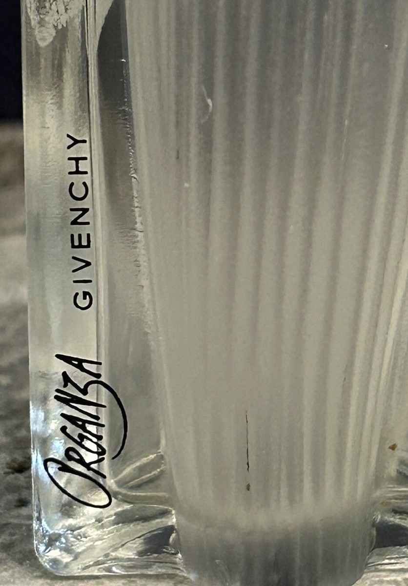 Vintage Organza Empty Perfume Bottle by Givenchy Spray 0.5oz