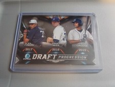 2019 Bowman Chrome Draft Progression Insert - Casey Mize/Riley Greene/Alex Fredo