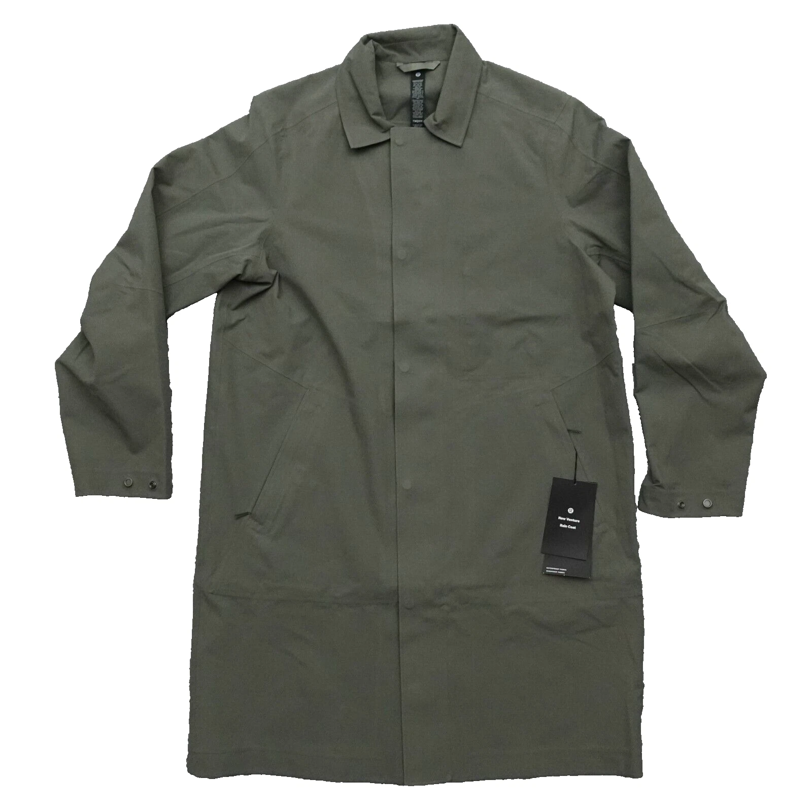 Mens Lululemon New Venture Rain Coat Waterproof Windproof M ROVR New $298