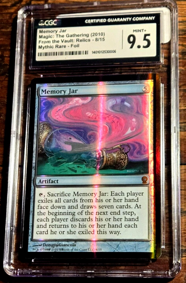 Memory Jar FOIL 9.5 CGC Gem Mint Mythic RL From the Vault Relics (2010) MTG - Image 2 of 3