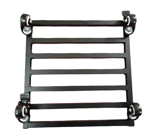 Aluminum Square Plant Dolly Stand Rolling 4 Wheels Caddy Holder Patio Pot Black - Picture 19 of 46