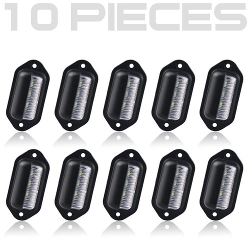10X 6 LED License Number Plate Light Lamps for Truck SUV Trailer Lorry 12/24V - Picture 3 of 13