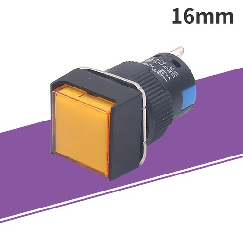 Push Button Switch Momentary/Latching ON/OFF 16mm 5A 250V Illuminated 1 NO 1 NC - Picture 20 of 27