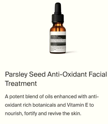 Aesop Parsley Seed Antioxidant Facial Treatment New Sealed RRP£45 Revive Nourish - Picture 2 of 7