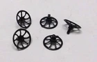 9020-10 Plastic Brake Wheel w/pin for Lionel O/O27 Gauge Freight Cars, 5 Pcs.