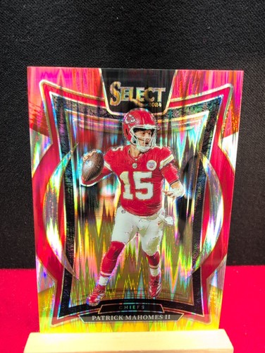 2024 Panini Select - Concourse Patrick Mahomes II #33 Red & Yellow Shock Prizm