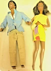 Mattel BARBIE Vintage 1970’s Brad and Christie BLACK Dolls -- Lot of 2.