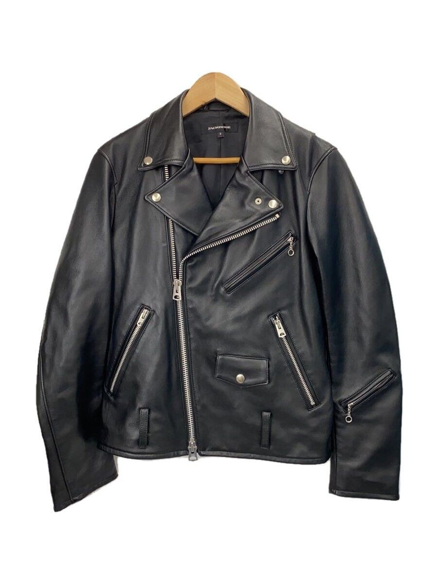 JACK ROSE RIDERS JACKET DOUBLE M SHEEP LEATHER Black 274702J