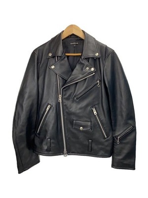 ジャケット・アウター JACKROSE HORSE OIL LEATHER ZIP BLOUSON JACK ROSE RIDERS JACKET DOUBLE M SHEEP LEATHER Black 274702J