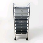 8-Drawer Rolling Storage Organizer Cart  - Gradient Gray — photo 2