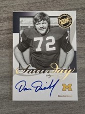 2008 Press Pass Saturday Signatures Dan Dierdorf Michigan Wolverines SS-DD