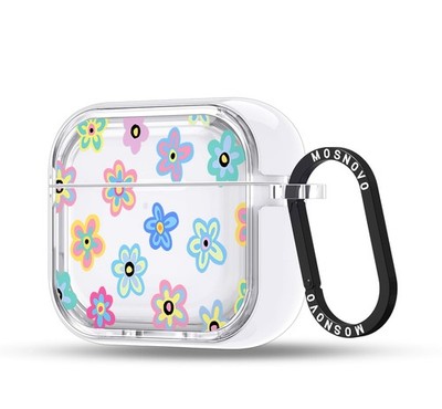 MOSNOVO Case for Airpods 4, Protective Clear Case with Shockproof Dual Layer Har