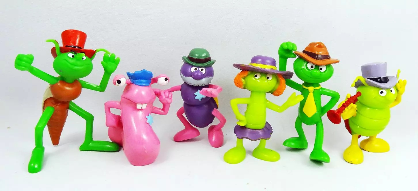 Detective Bogey Figurines PVC Yolanda 1993 Bogey Kid Finkie Sinistro