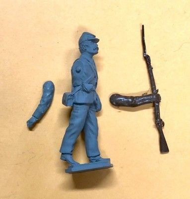 AMER.CIVIL WARS, INFANTRY WALKING  54MM METAL KIT
