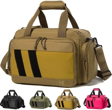 Range Bag - Tactical Gun Bag for Handguns, Pistols and Ammo. Padded Shooting Duf