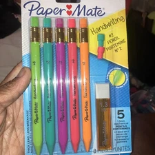 Paper Mate Handwriting Triangular Mechanical Pencil Set with Lead & Eraser Refil
