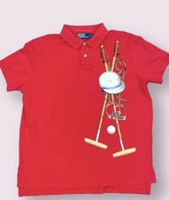 Vintage Polo Ralph Lauren P Wing Rare 1992 Stadium USA Rare Shirt Size M