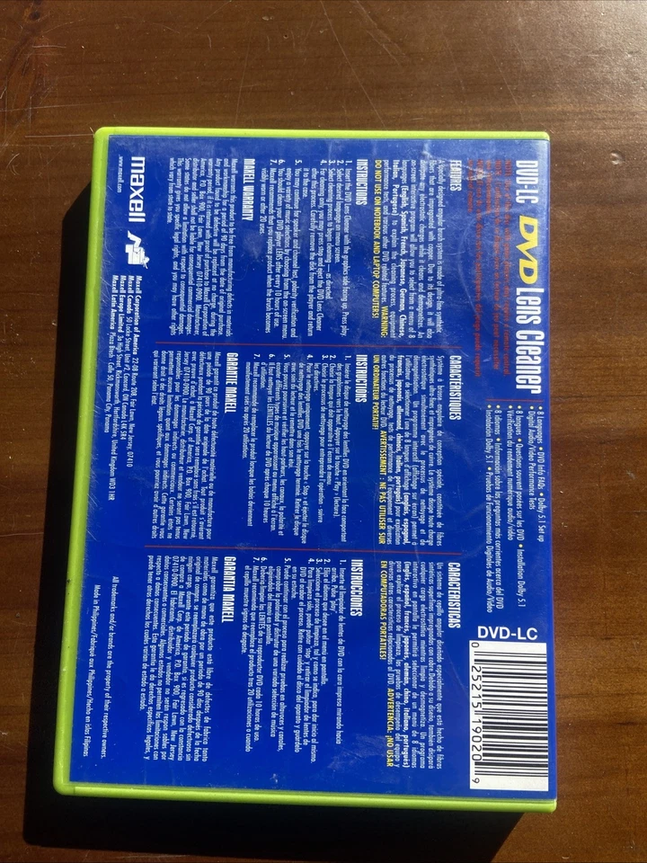 Limpiador de lentes láser Maxell DVD-LC DVD - C15 Foto 2 de 3
