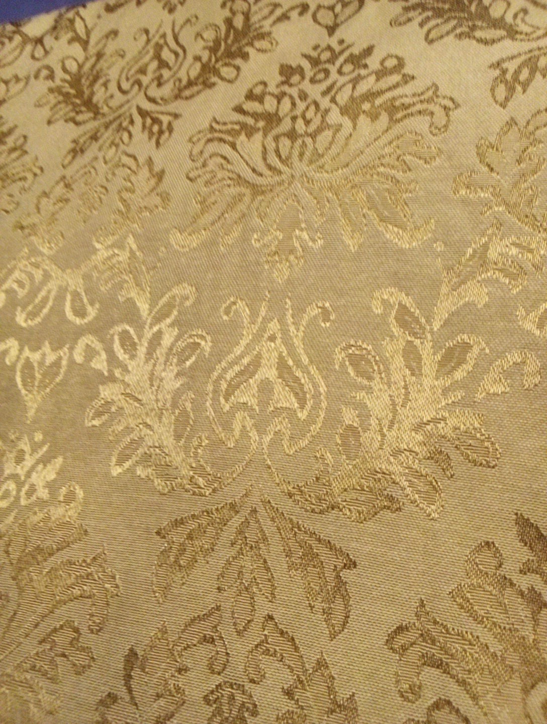 Gold Damask 120"X60" Tablecloth Never Used  Excellent Condition.