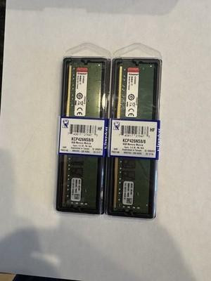 Kingston 16GB (2x8GB) DDR4 2666MHz Desktop RAM KCP426NS8/8