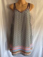 SKIES ARE BLUE Women's Size Medium Lined Spaghetti Strap Above Knee Dress