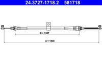 Bremsseil Seilzug Feststellbremse ATE 24.3727-1718.2 FüR K12 Nissan Micra 3 16V
