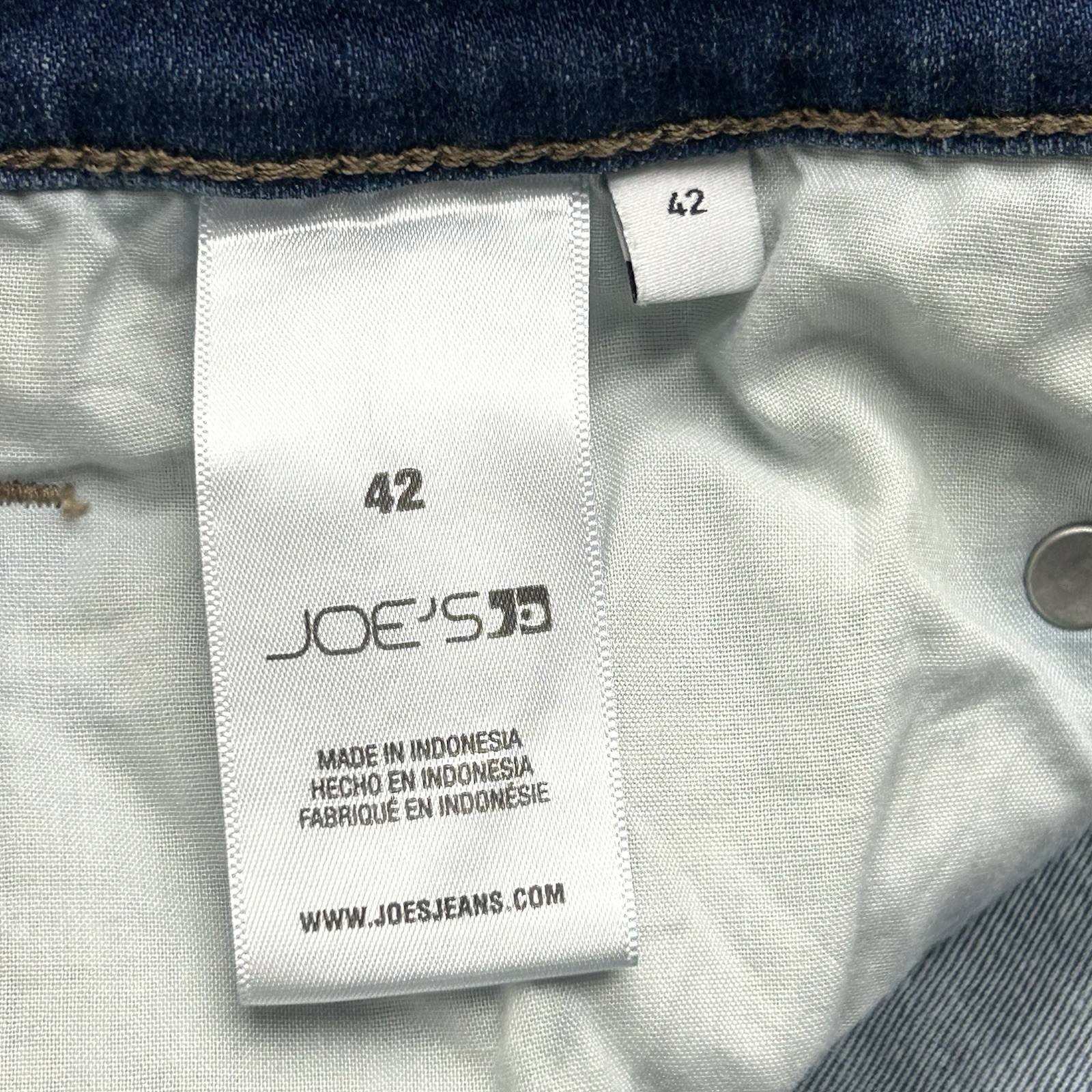 Joe's Jeans Men's 42x31 Blue Denim Straight Leg 5 pocket Preppy Stretch