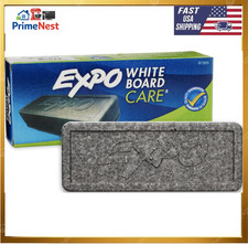 EXPO Dry Erase Soft Pile Block Whiteboard Eraser, 5-1/8 in. x 1-1/2 in
