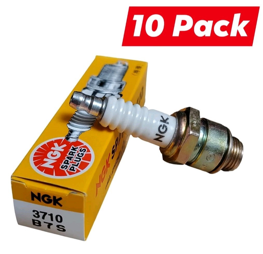NOS Pack of 10 NGK Replacement B7S Spark Plugs - Stock No. 3710