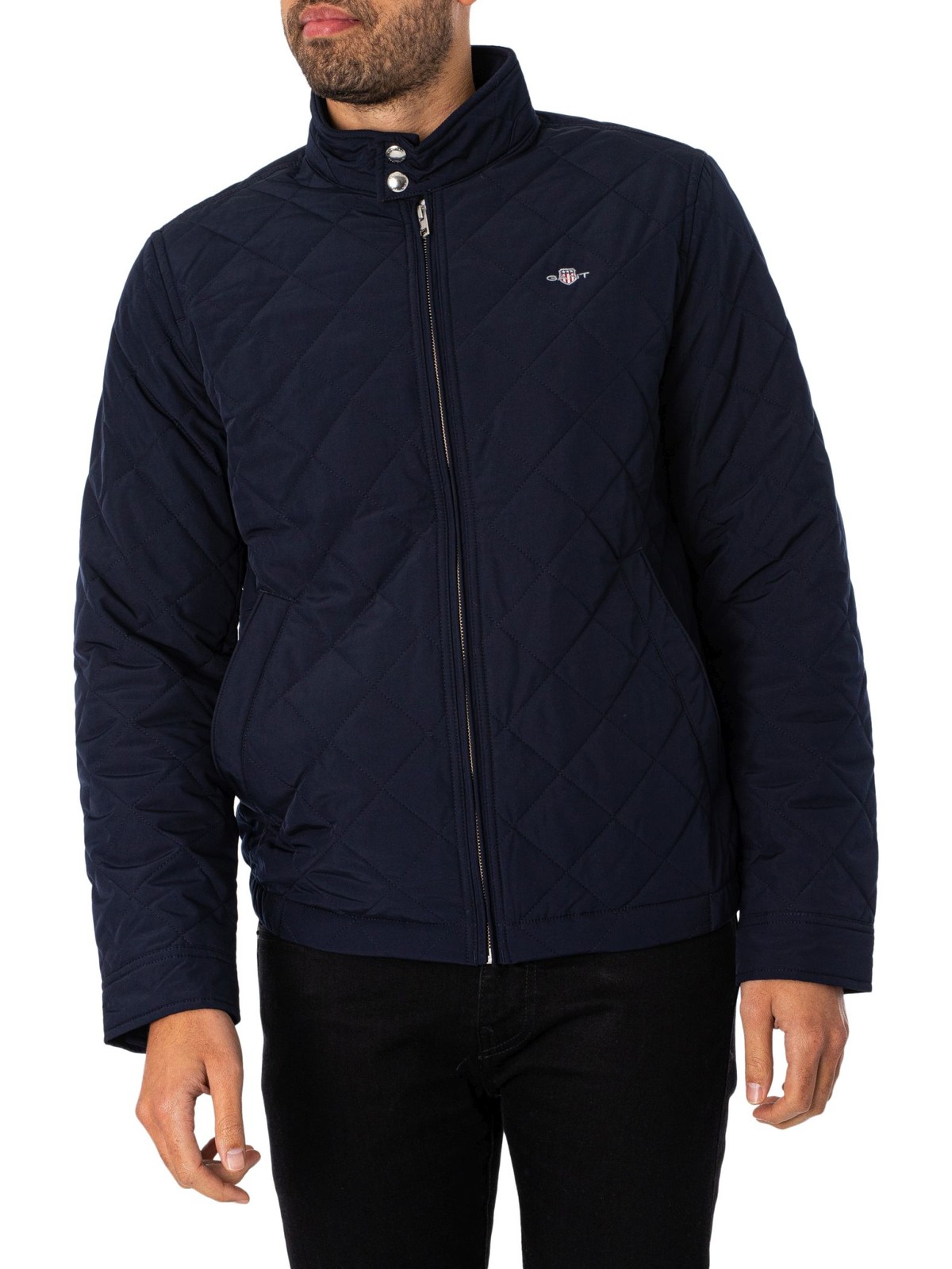 Gant Mens Quilted Windcheater Jacket - Blue - Size 3XL - Image 2