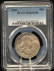 PCGS MS65 FBL 1949 United States Benjamin Franklin Half Dollar Silver Coin 50C