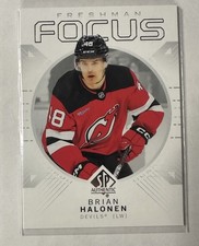 2024-25 SP Authentic Freshman Focus FF-16 BRIAN HALONEN New Jersey Devils RC