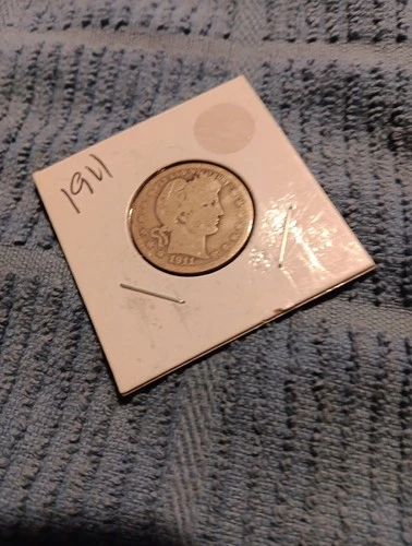 1911 Liberty Head Or Barber Silver Quarter