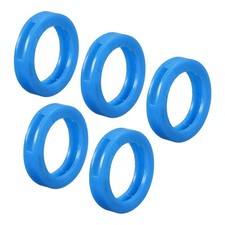 20Pcs 24mm Key Cap Cover Rings Identifier Coding Tag Silicone Sleeve Blue