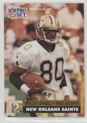 1991 Pro Set 2nd Round Draft Choice Wesley Carroll #771 Rookie RC 2u3