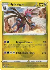 Holofoil Hydreigon #115/203 SWSH07: Evolving Skies Near Mint Pokemon