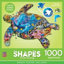 MasterPieces - Contours - Turtle Sailing 1000 Piece Shaped Jigsaw Puzzle